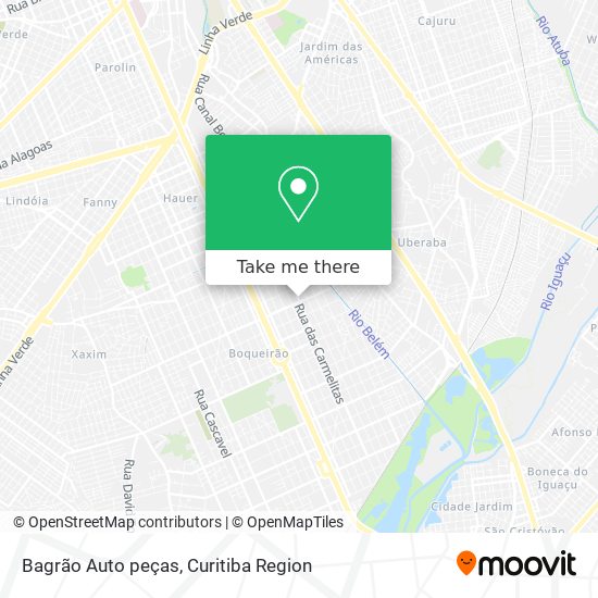 Bagrão Auto peças map
