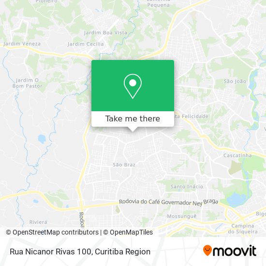 Rua Nicanor Rivas 100 map