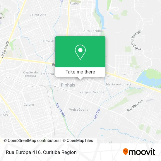 Rua Europa 416 map