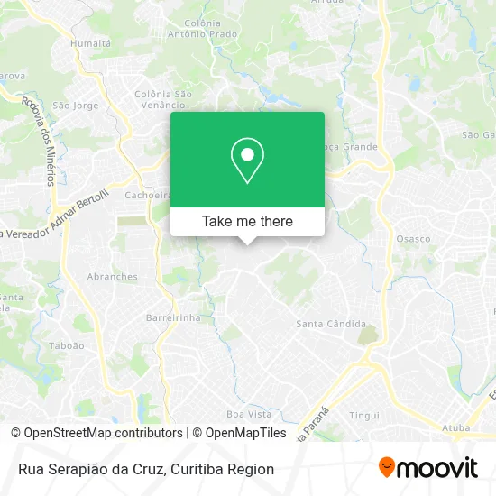 Rua Serapião da Cruz map
