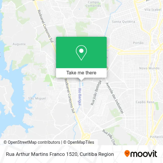 Rua Arthur Martins Franco 1520 map