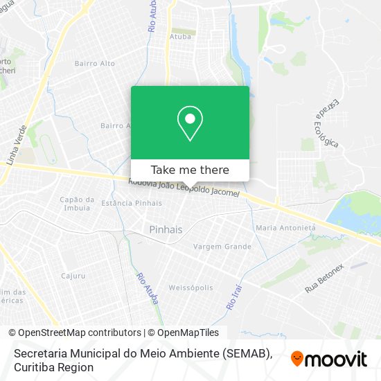 Secretaria Municipal do Meio Ambiente (SEMAB) map