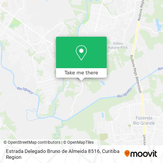 Estrada Delegado Bruno de Almeida 8516 map
