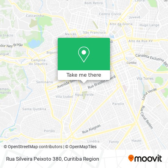 Mapa Rua Silveira Peixoto 380