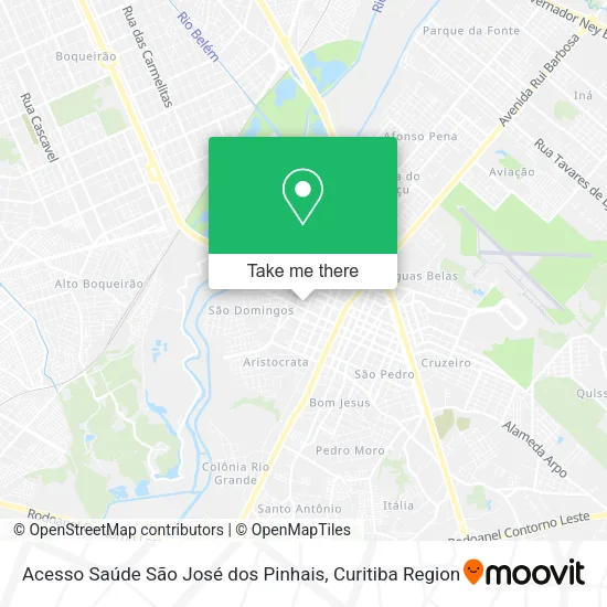 Acesso Saúde São José dos Pinhais map