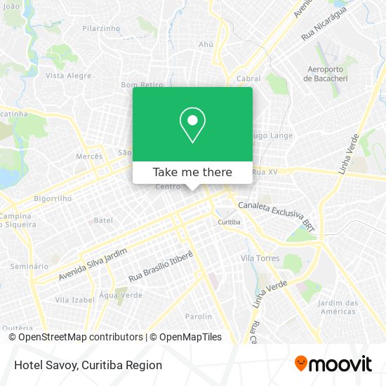 Hotel Savoy map