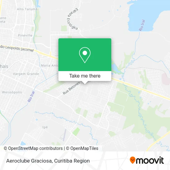 Aeroclube Graciosa map