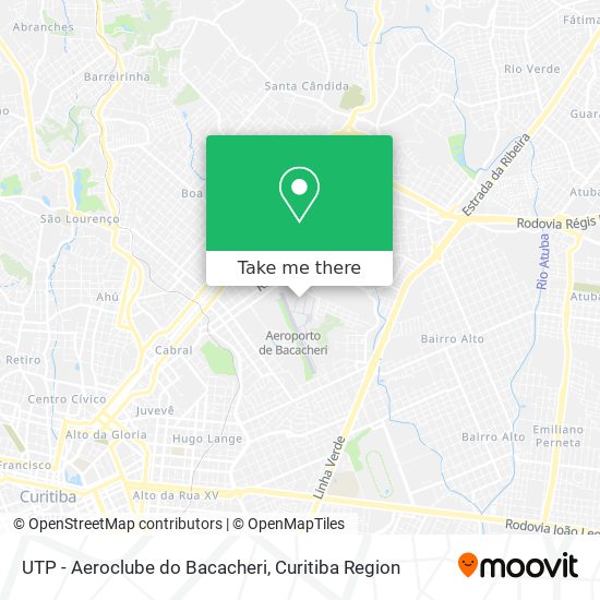 UTP - Aeroclube do Bacacheri map