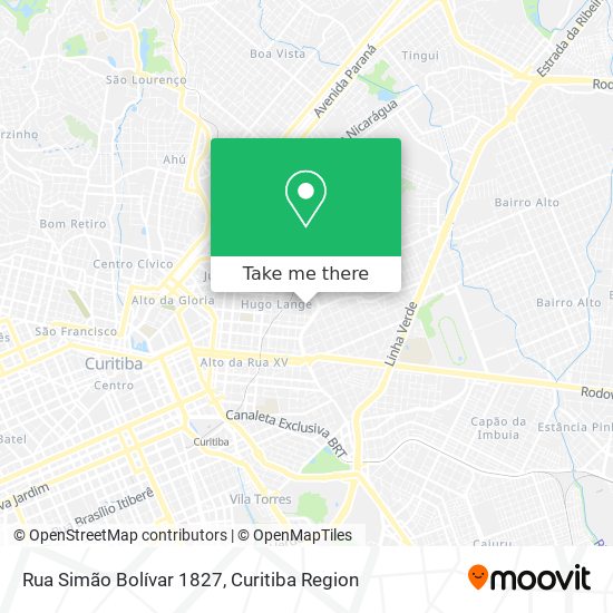 Rua Simão Bolívar 1827 map