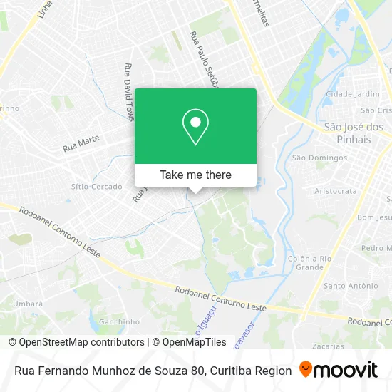 Rua Fernando Munhoz de Souza 80 map