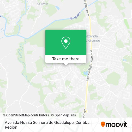 Mapa Avenida Nossa Senhora de Guadalupe