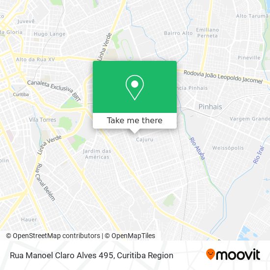 Rua Manoel Claro Alves 495 map