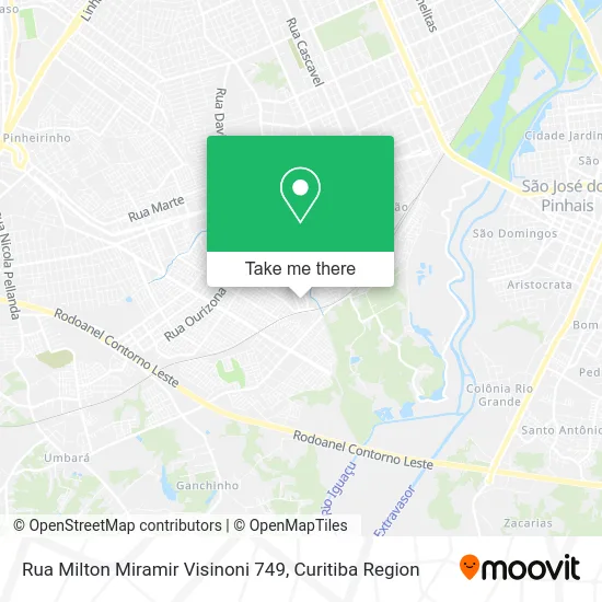 Rua Milton Miramir Visinoni 749 map