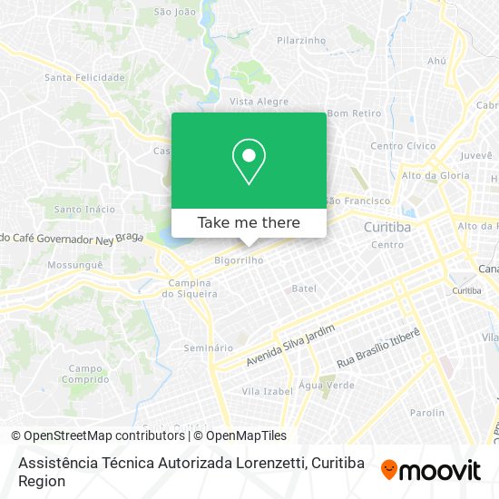 Assistência Técnica Autorizada Lorenzetti map