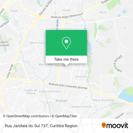 Rua Jandaia do Sul 737 map