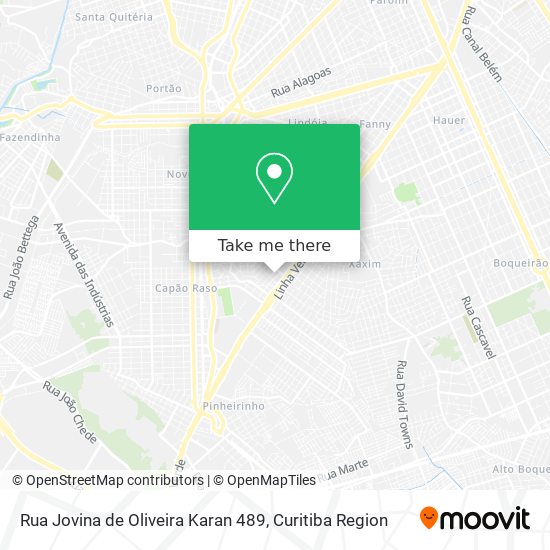 Rua Jovina de Oliveira Karan 489 map
