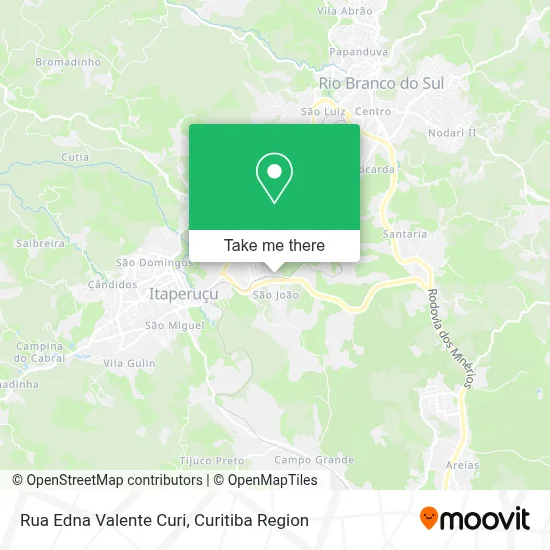 Rua Edna Valente Curi map