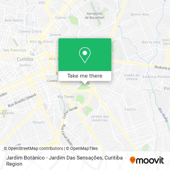 Jardim Botânico - Jardim Das Sensações map