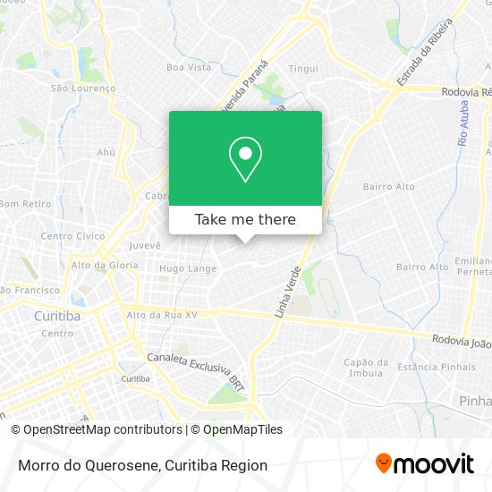 Morro do Querosene map