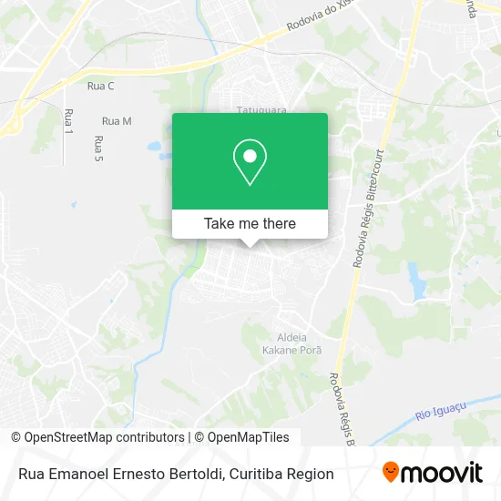 Rua Emanoel Ernesto Bertoldi map