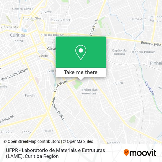 UFPR - Laboratório de Materiais e Estruturas (LAME) map