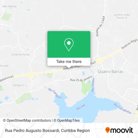Rua Pedro Augusto Bossardi map
