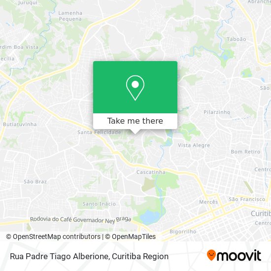 Mapa Rua Padre Tiago Alberione