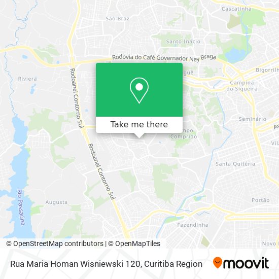 Rua Maria Homan Wisniewski 120 map
