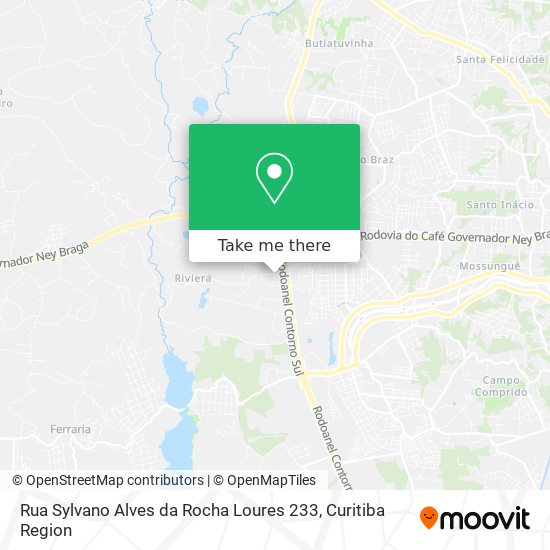 Rua Sylvano Alves da Rocha Loures 233 map