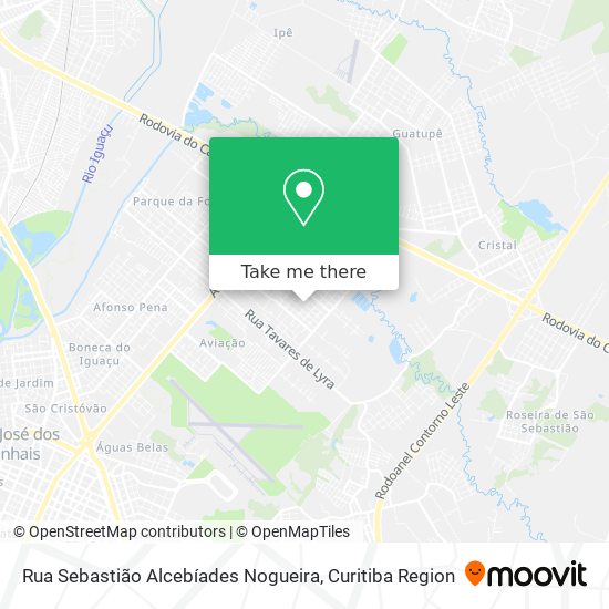 Rua Sebastião Alcebíades Nogueira map