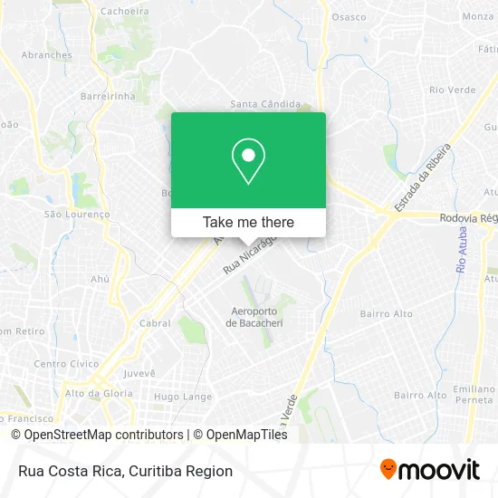 Rua Costa Rica map