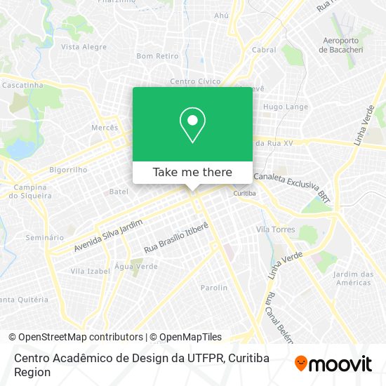 Centro Acadêmico de Design da UTFPR map