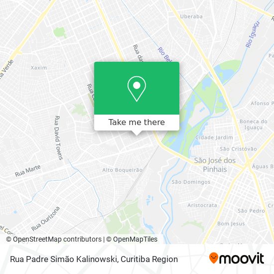 Rua Padre Simão Kalinowski map