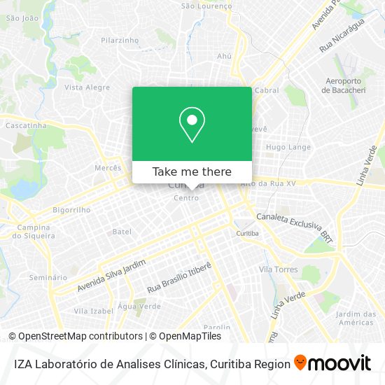 IZA Laboratório de Analises Clínicas map