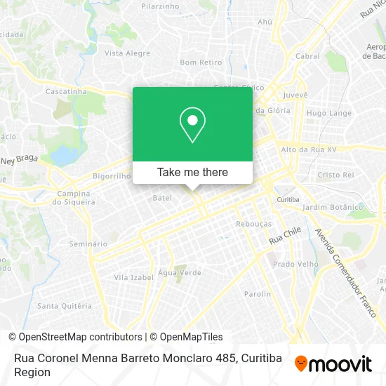 Rua Coronel Menna Barreto Monclaro 485 map