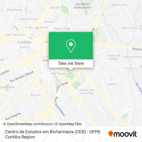Centro de Estudos em Biofarmácia (CEB) - UFPR map