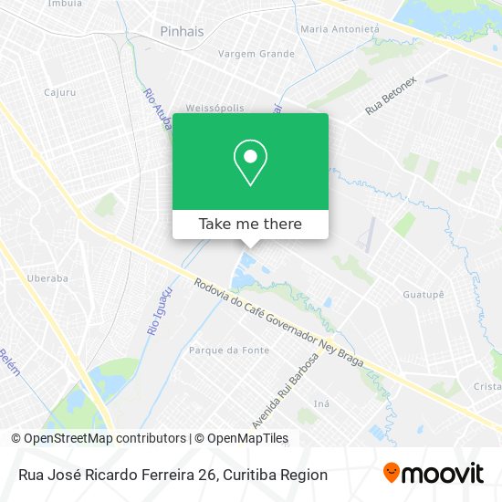 Rua José Ricardo Ferreira 26 map