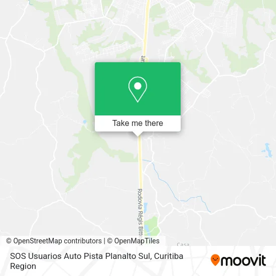 SOS Usuarios Auto Pista Planalto Sul map