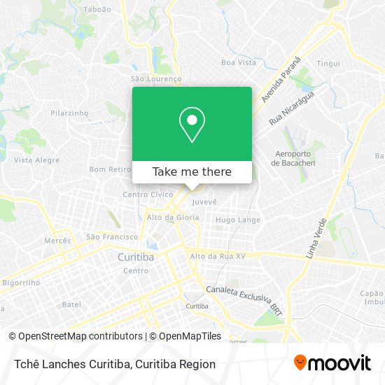 Tchê Lanches Curitiba map