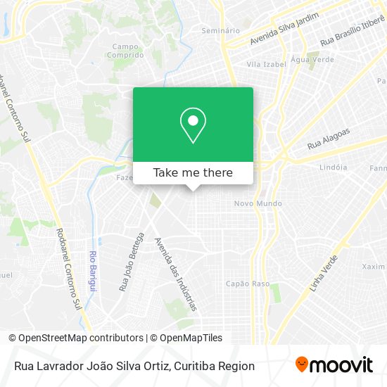 Mapa Rua Lavrador João Silva Ortiz