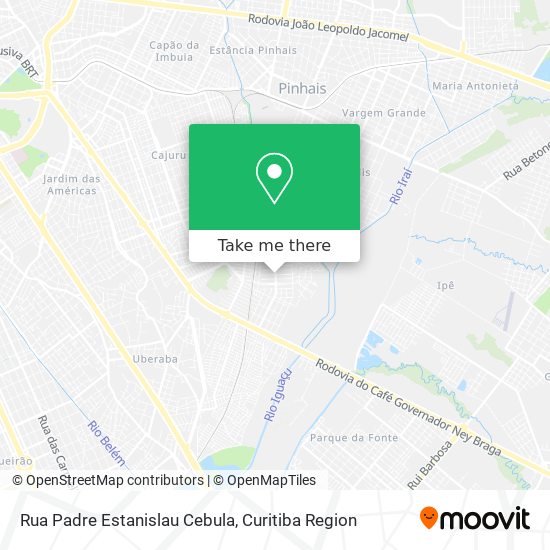 Rua Padre Estanislau Cebula map