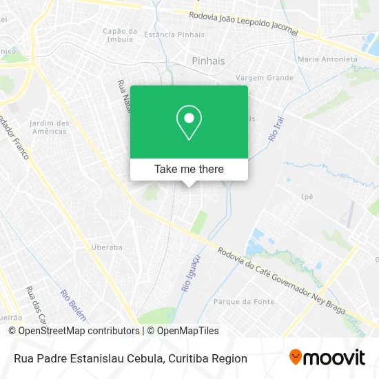 Rua Padre Estanislau Cebula map