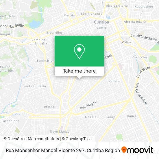 Mapa Rua Monsenhor Manoel Vicente 297