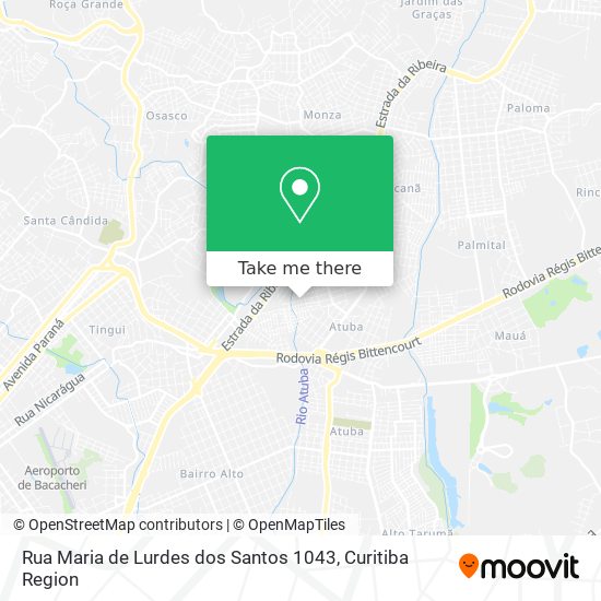Rua Maria de Lurdes dos Santos 1043 map