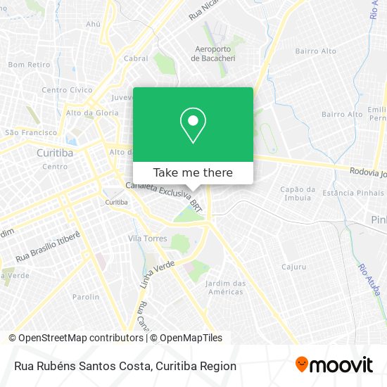 Rua Rubéns Santos Costa map