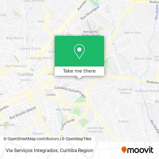 Via Serviços Integrados map