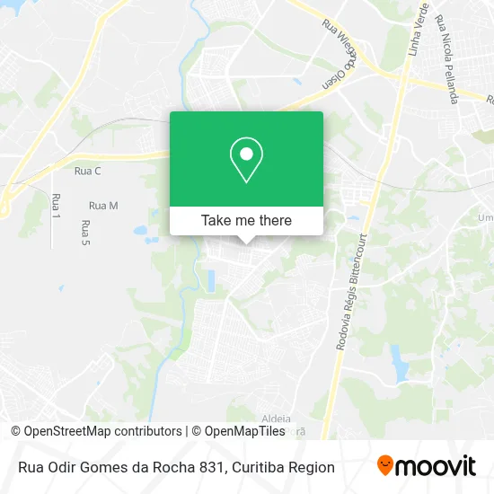 Rua Odir Gomes da Rocha 831 map