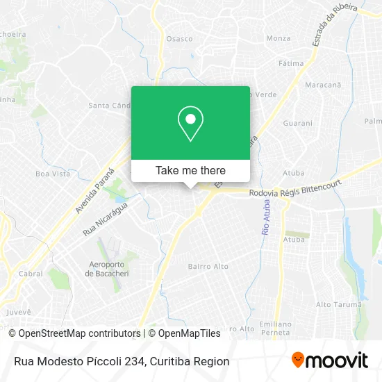 Rua Modesto Píccoli 234 map
