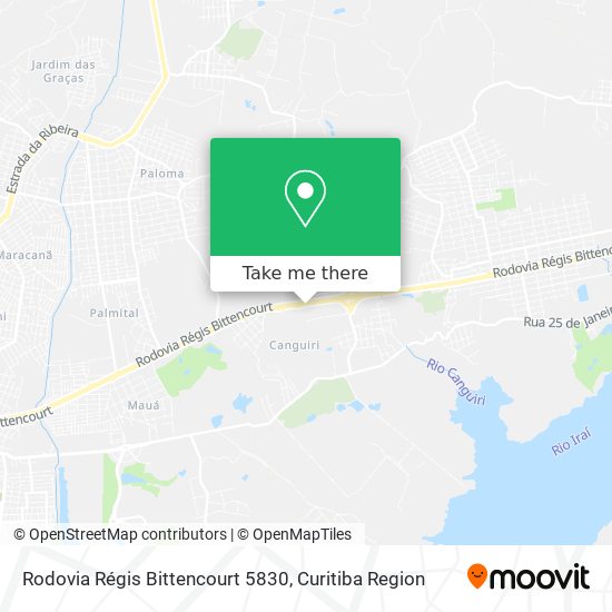 Rodovia Régis Bittencourt 5830 map