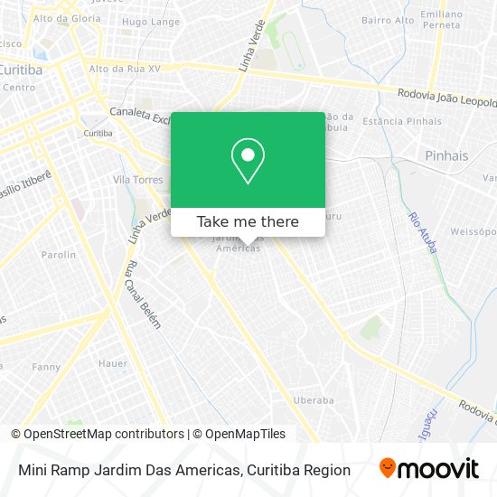 Mini Ramp Jardim Das Americas map